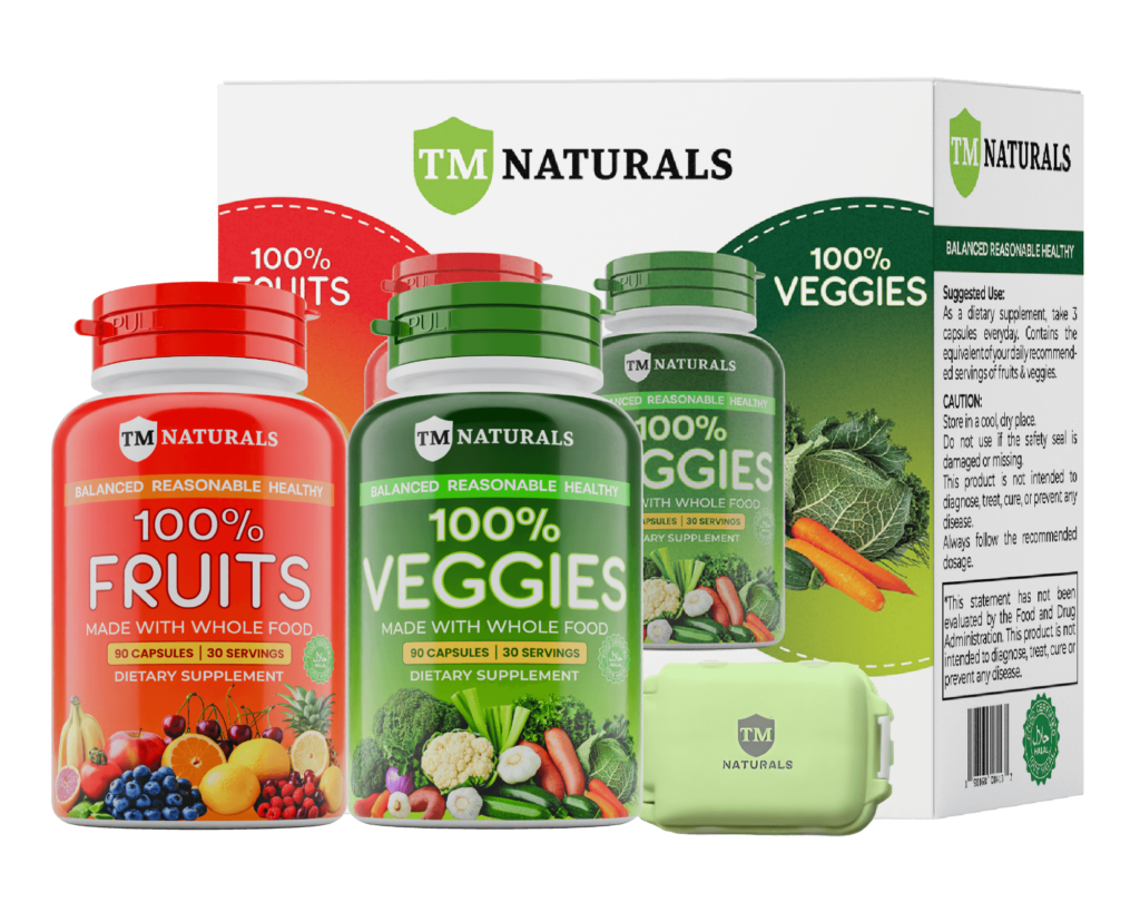 Fruits and Veggies Supplement Capsule Bundle Box