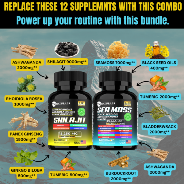 Shilajit and Seamoss Capsules – Enhance Energy & Immune Health - Image 2