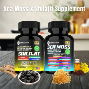 Shilajit and Seamoss Capsules – Enhance Energy & Immune Health