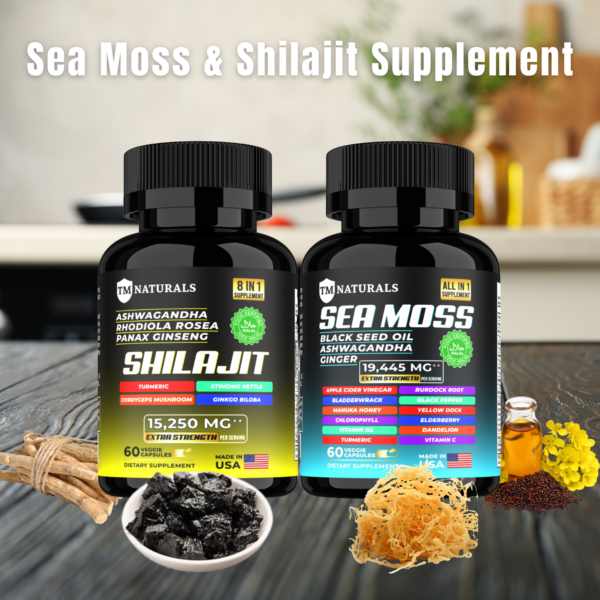 Shilajit and Seamoss Capsules – Enhance Energy & Immune Health