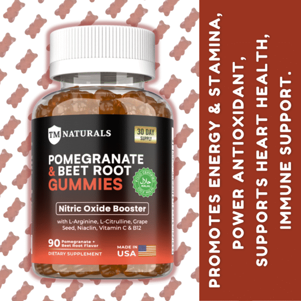 Pomegranate and Beet Root Gummies – Support Heart Health & Energy - Image 4